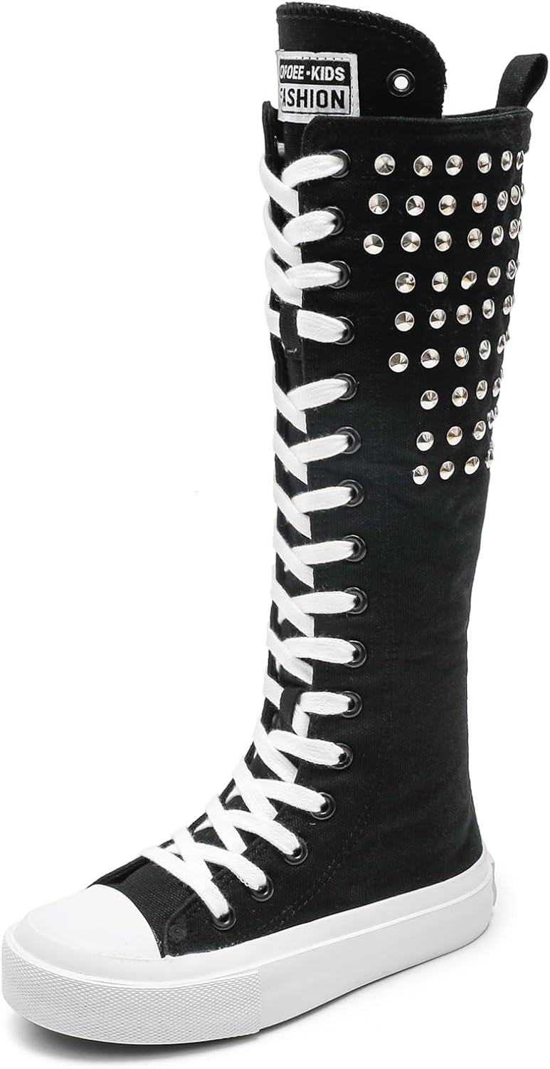 

Детские высокие кеды OPOEE для мальчиков и девочек, детские кеды на высокой подошве, модная уличная обувь для танцев, белые кроссовки для школы и активного отдыха, высокие ботинки для девочек