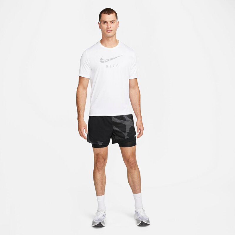 M nk df run dvn cre gx ss top Nike, мультиколор — фото 3