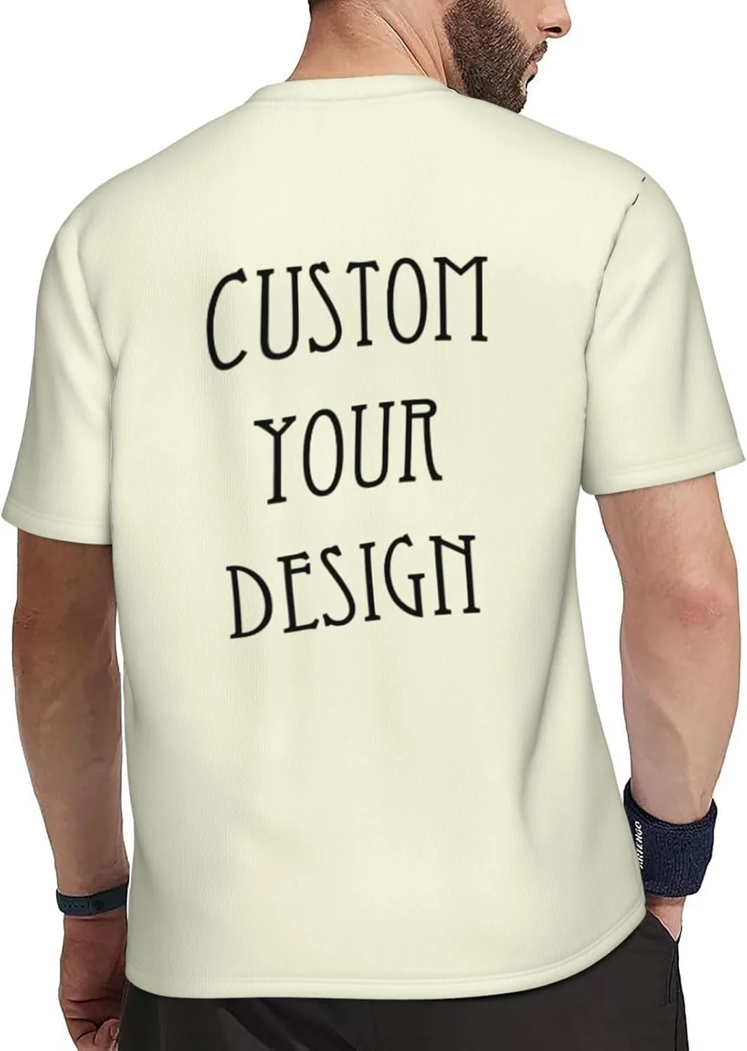 Футболка Custom для мужчин с принтом на все стороны — фото 4
