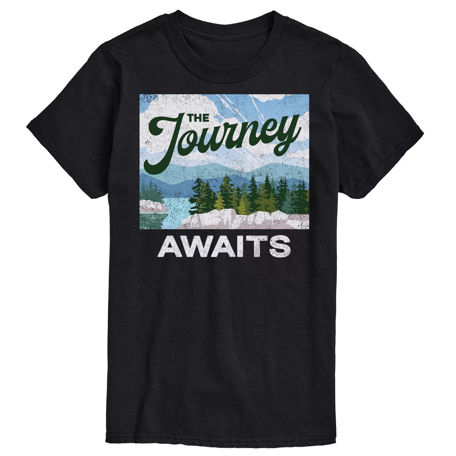 

Мужская футболка с рисунком The Journey Awaits Licensed Character