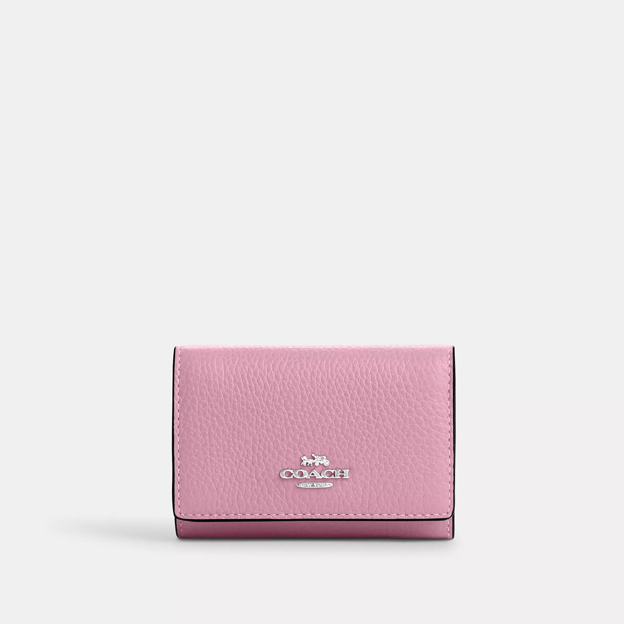 

Микро-кошелек Coach Outlet, цвет silver/tulip