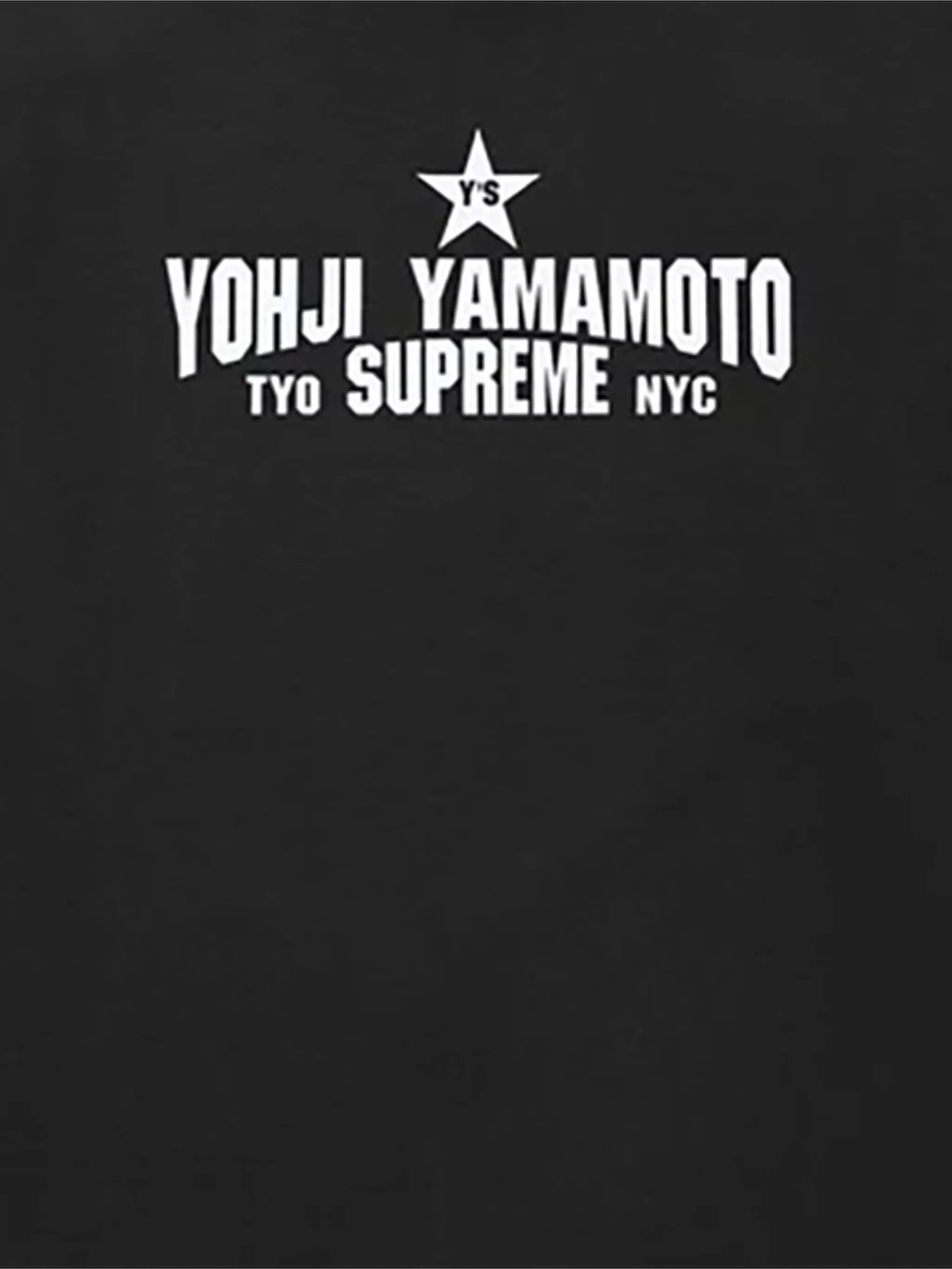 Футболка Star с логотипом из коллаборации с Yohji Yamamoto Supreme, черный — фото 2