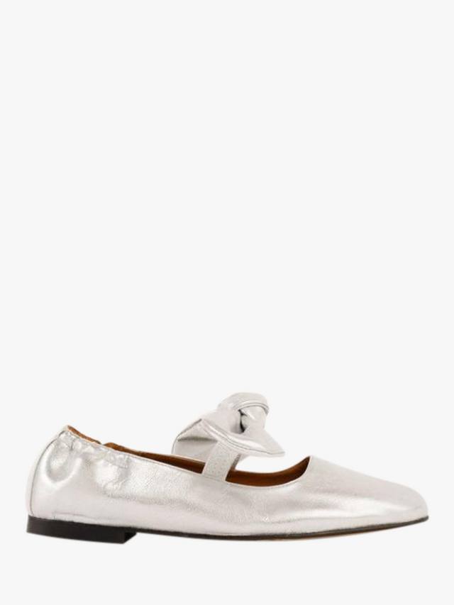 Туфли-лодочки Minnie Knot Bow из кожи Penelope Chilvers, Silver