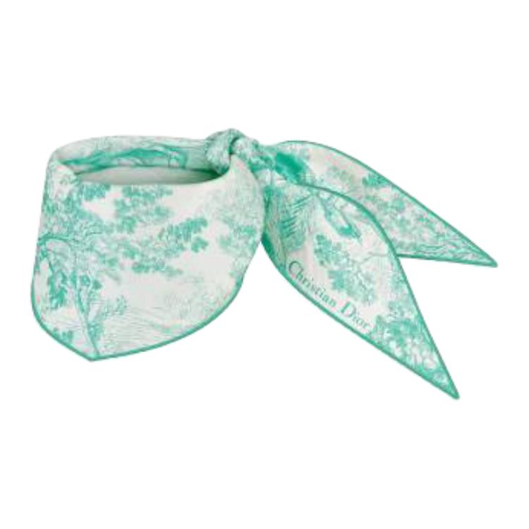 DIOR Шелковый шарф Mulberry Silk Scarves Women's Green — фото 3