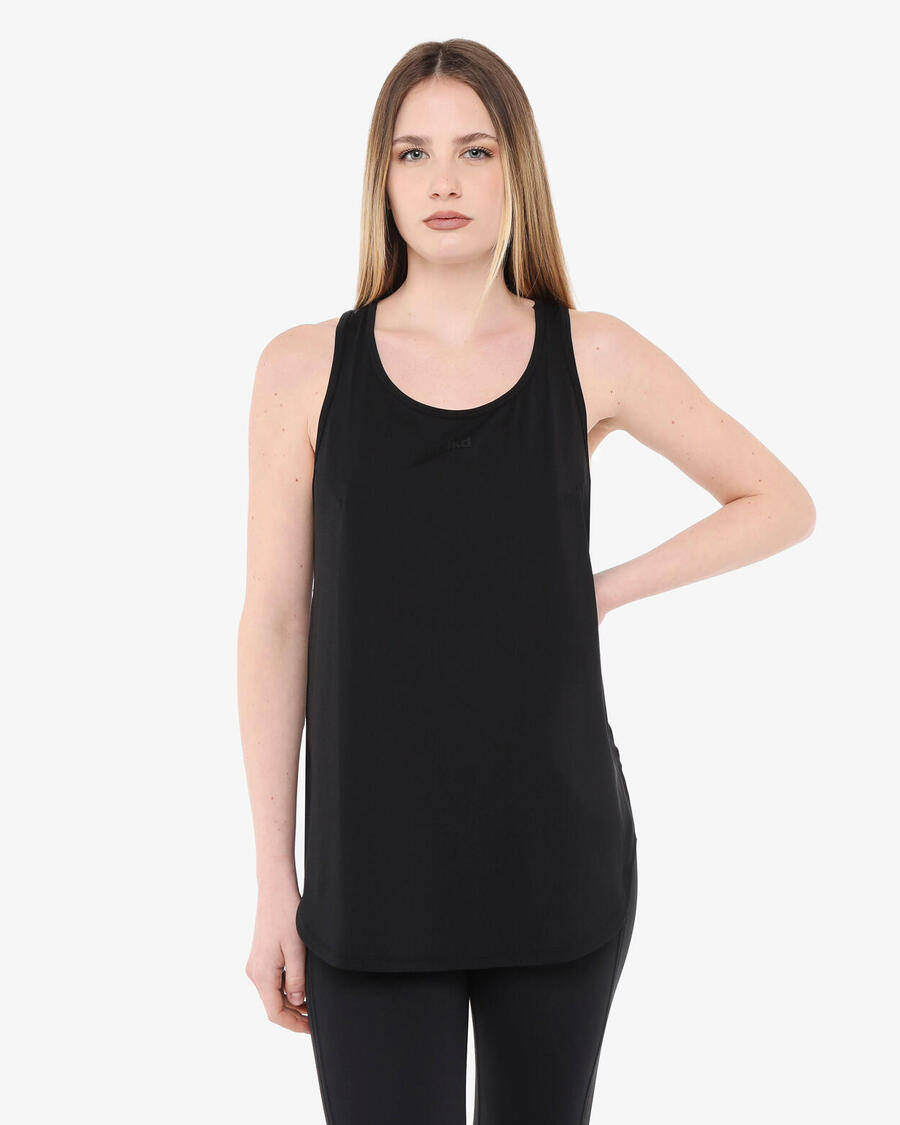 

JAKED Черная синтетическая майка для фитнеса для женщин