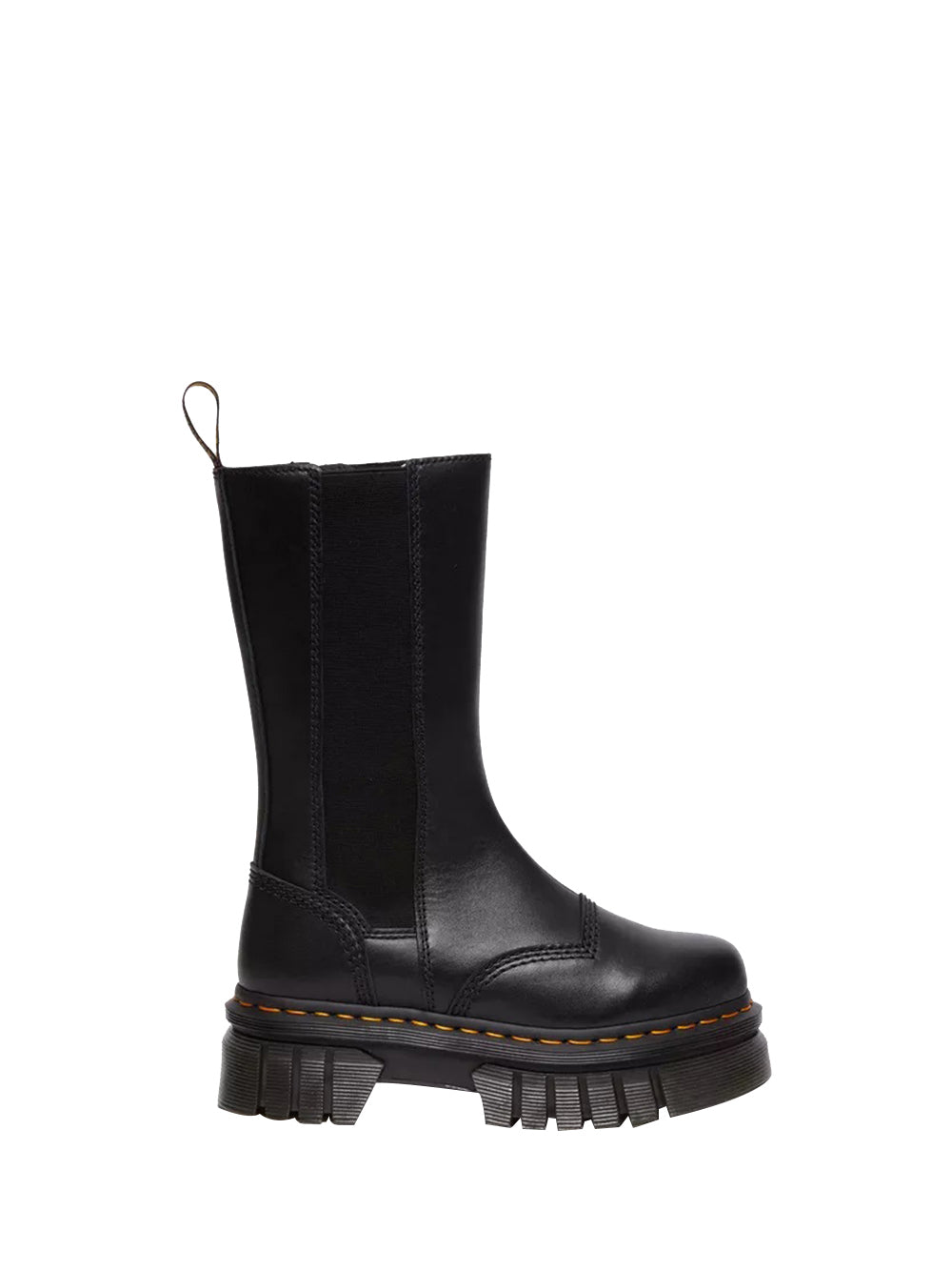 

Женские байкерские брюки audrick chelsea tall из кожи наппа, черные Dr Martens