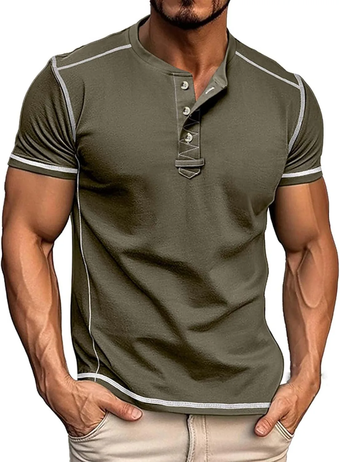 

Мужская футболка-поло с коротким рукавом, легкая и эластичная