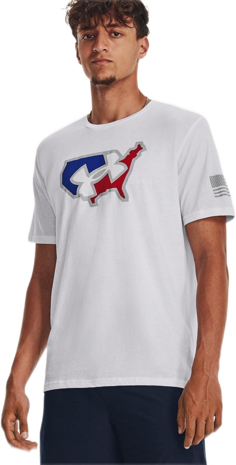 

Футболка с коротким рукавом Under Armour Freedom Graphic, (100) White/Mod Gray, Белый, Футболка с коротким рукавом Under Armour Freedom Graphic, (100) White/Mod Gray