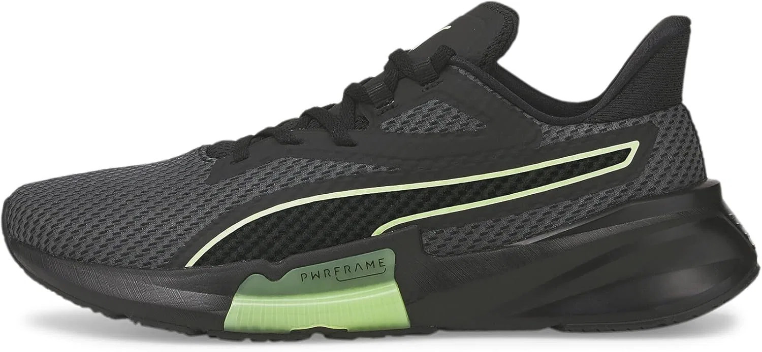 Гимнастические кроссовки PUMA Men's Pwrframe Tr, Puma Black Fizzy Lime