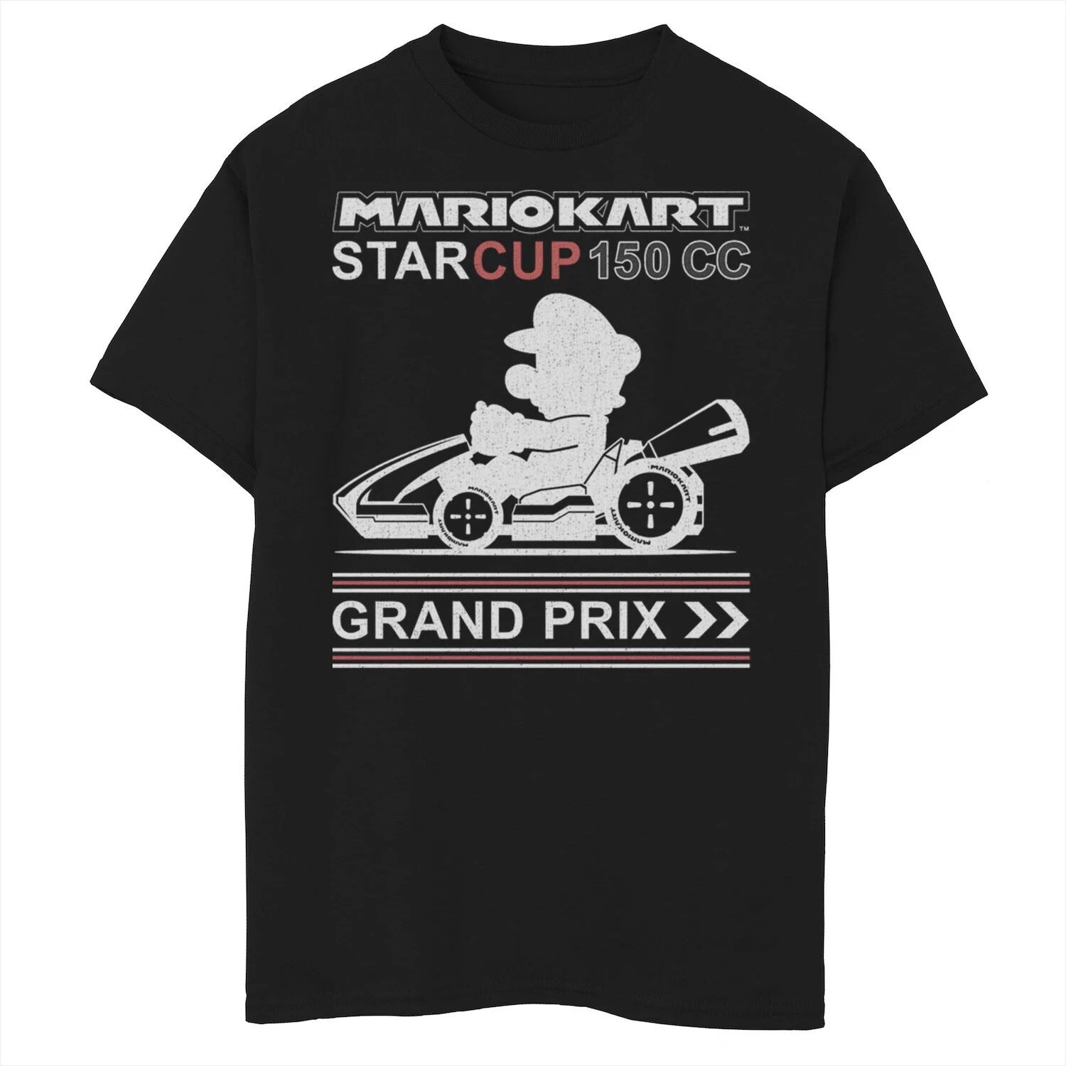 

Футболка Mario Kart Star Cup 150 CC Grand Prix для мальчиков 8–20 лет с графическим рисунком Licensed Character