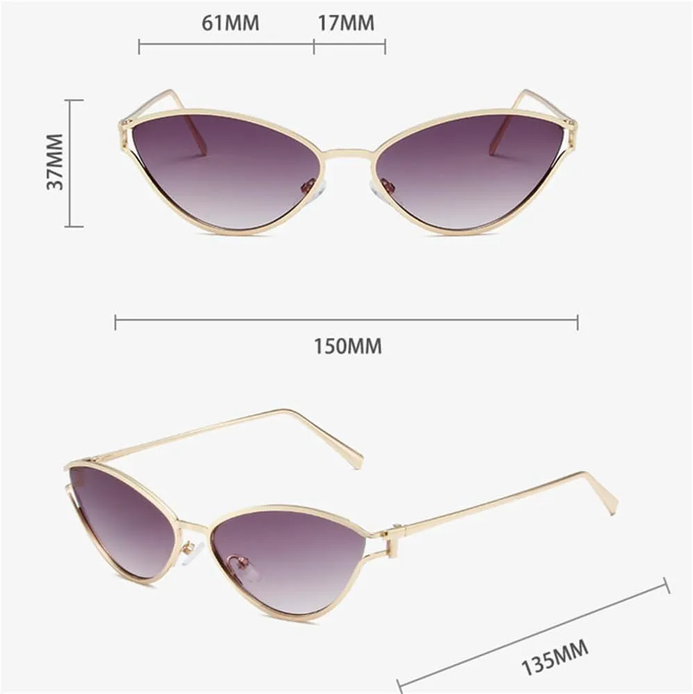 

Ретро маленькие женские солнцезащитные очки без оправы с градиентным зеркальным покрытием, защита от УФ-излучения UV400, мужские солнцезащитные очки VFDHN, 4