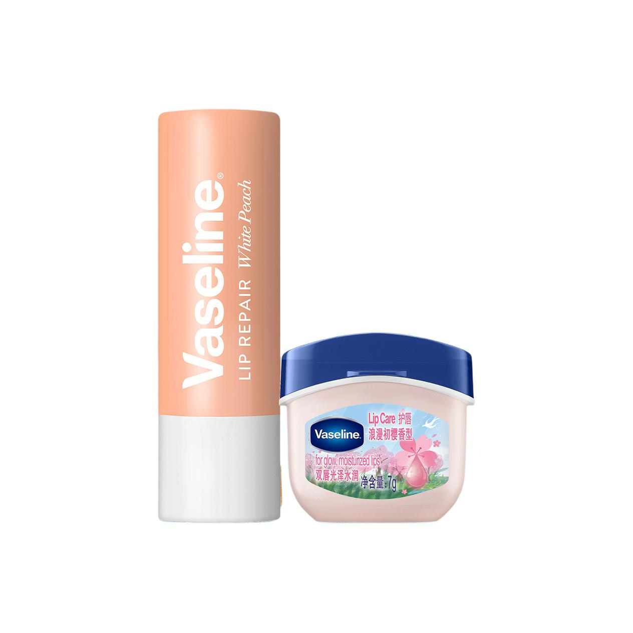 

Vaseline Оригинальный розовый бальзам для губ увлажняет и питает 7г+3,5г