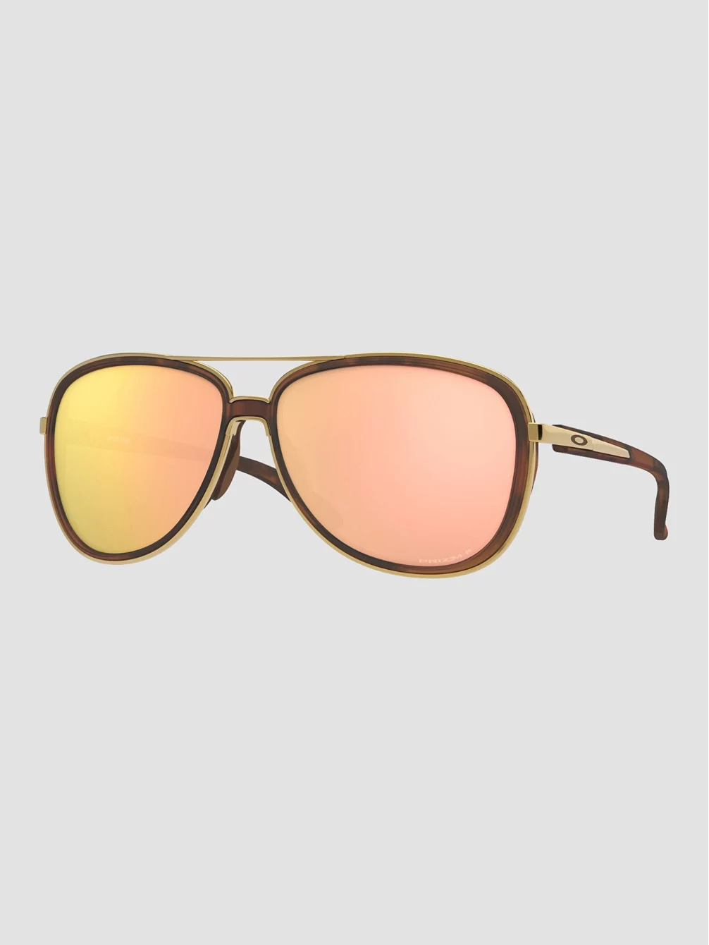 

Коричневые черепаховые/золотые солнцезащитные очки Split Time Oakley, розовый