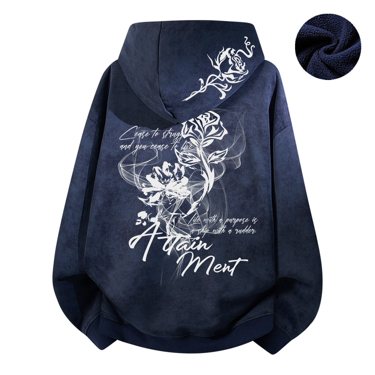 

Толстовка Unisex Hooded Moderate Regular AULDEY, темно-синий[heavyweight thickened and fleece-lined]