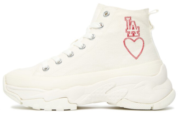 

Кеды MLB Chunky High Canvas Shoes Unisex High-Top White/Red