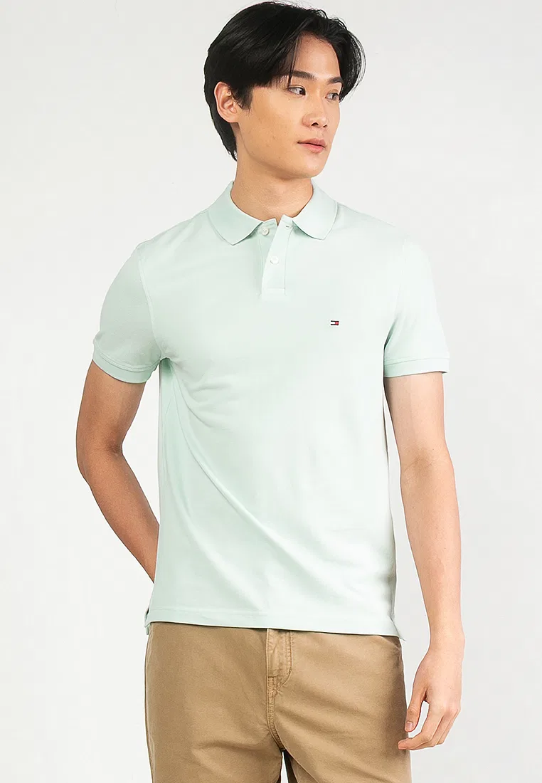 Поло, Regular Fit, модель 1985, Tommy Hilfiger, зеленый/мятный