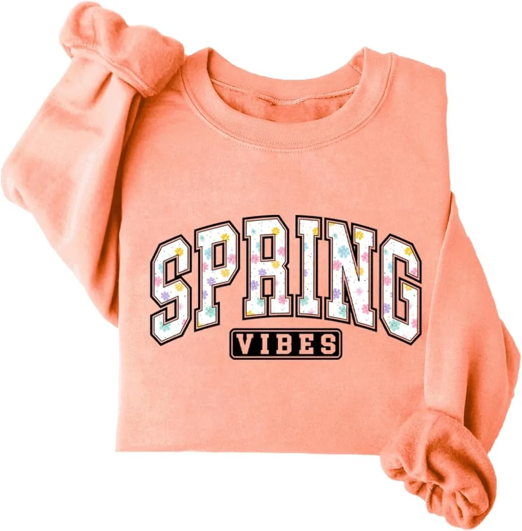 

Свитшот Spring Vibes с длинным рукавом