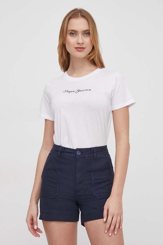 

LORETTE хлопковая футболка Pepe Jeans, белый