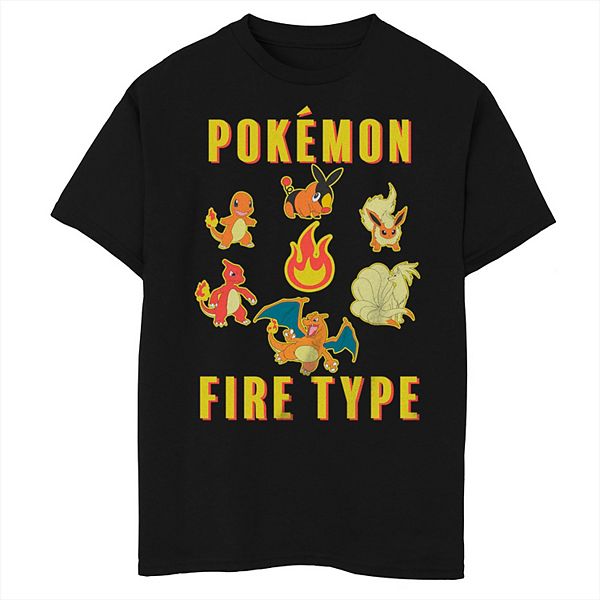 

Футболка Boy's Pokemon Fire Type Licensed Character