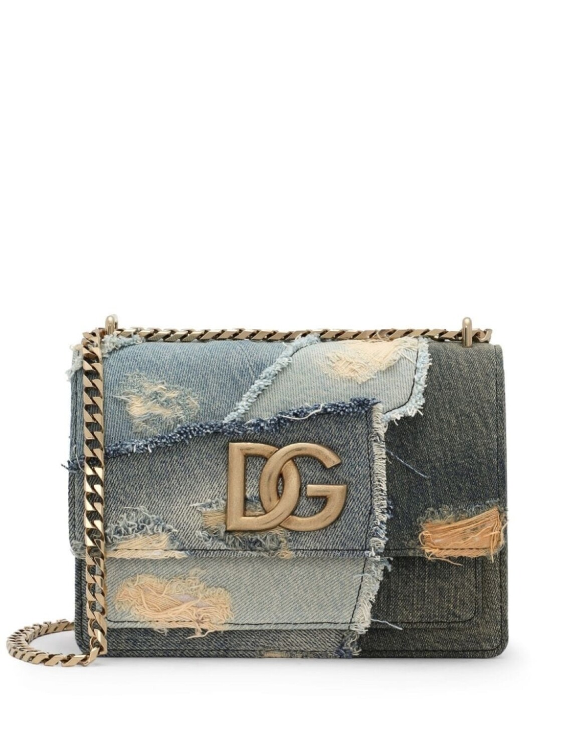 

Dolce & Gabbana джинсовая сумка через плечо с логотипом, синий