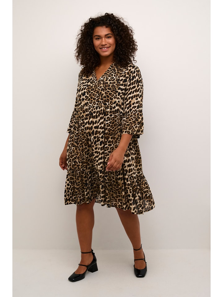 

KAFFE curve Платье светло-коричневого/черного цвета