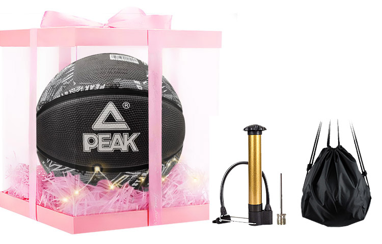 

PEAK Резиновый баскетбольный мяч blue gray размер 7 тренировочный unisex