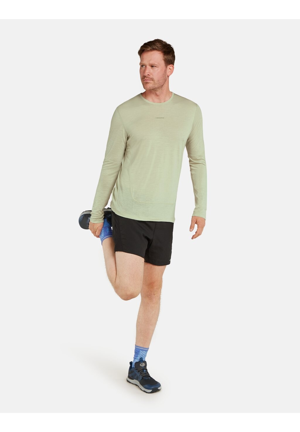 

Топ с длинными рукавами MERINO 125 LIGHT WEIGHT ZONEKNITGRAPHIC Icebreaker, светло-зеленый