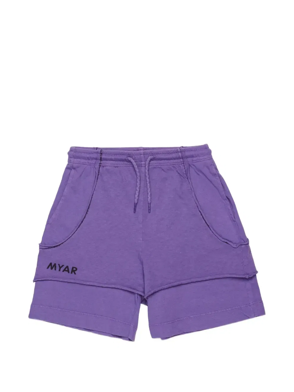 Шорты с кулиской и логотипом Myar Kids, фиолетовый