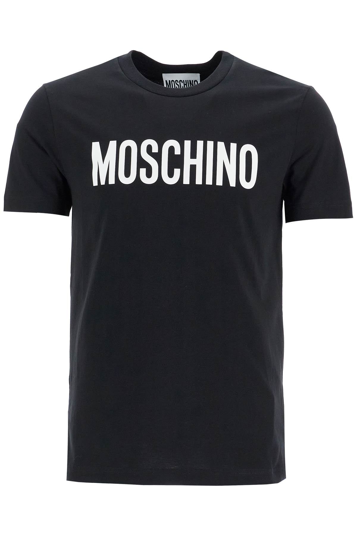 

Мужская футболка Moschino с принтом логотипа, черный