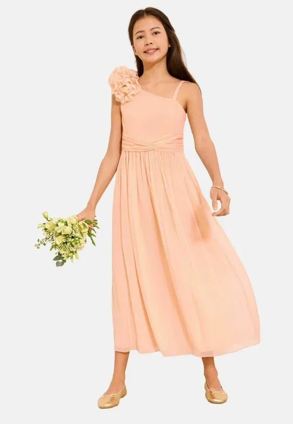 Платье-корсаж Regular fit с одним плечом Lipsy, персиково-розовый