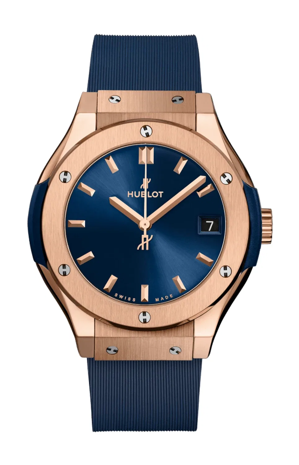 Классик Фьюжн Кинг Голд Блю 33 мм - 581.OX.7180.RX HUBLOT, золотой