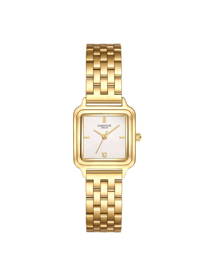 

Glanzstücke München Часы из нержавеющей стали в корпусе из желтого золота