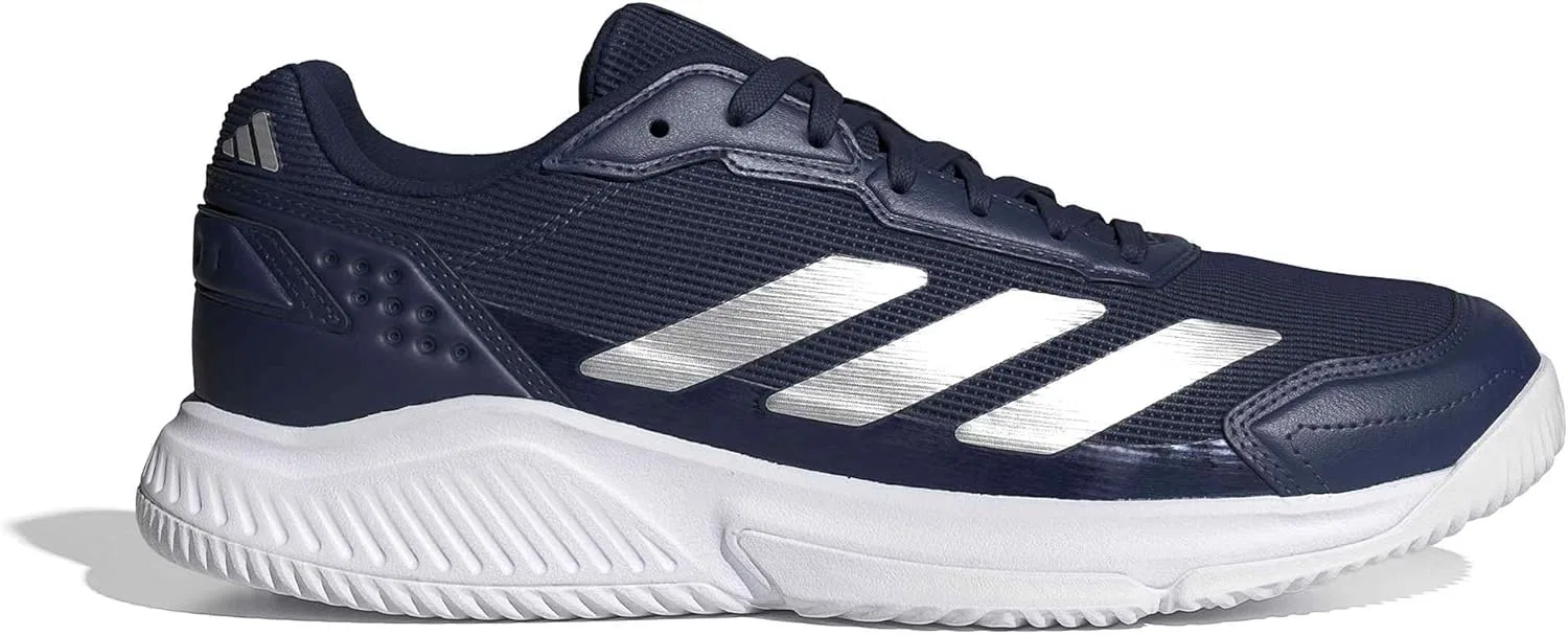 Мужские кроссовки для падела Adidas Courtquick, Dark Blue Silver Met Ftwr White — фото 2
