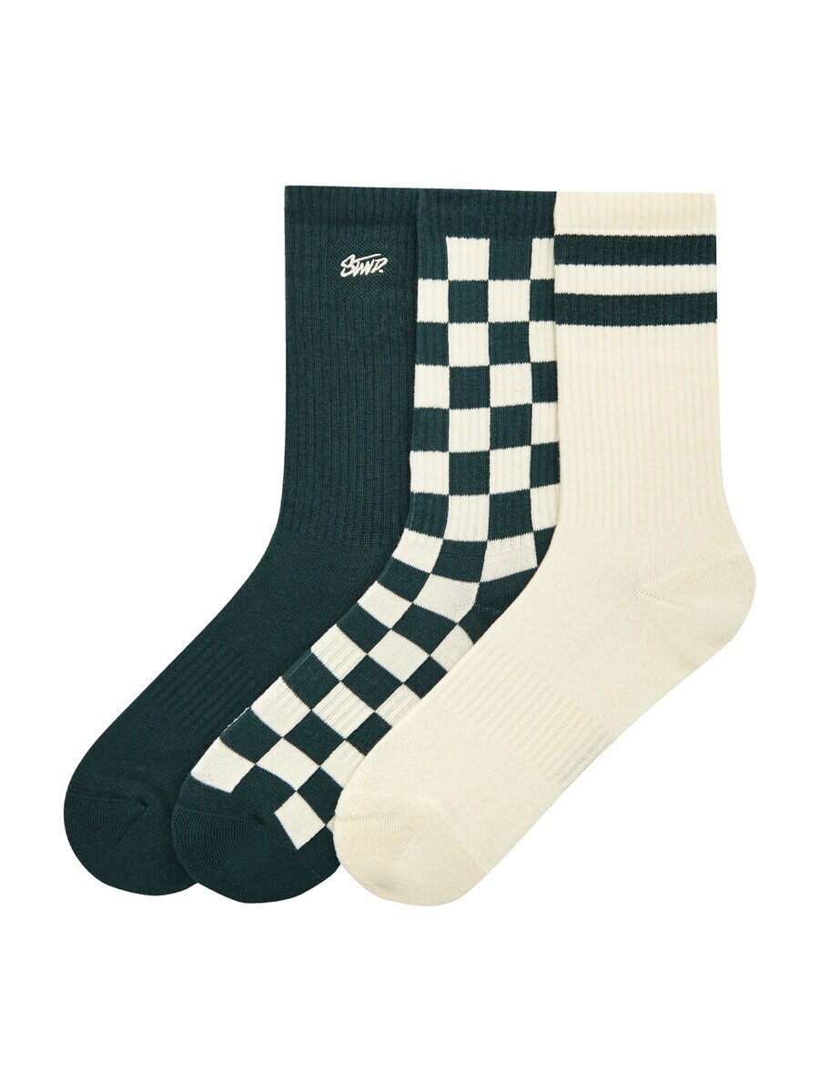 

Носки Pull&Bear Socks, цвет dark green/natural white