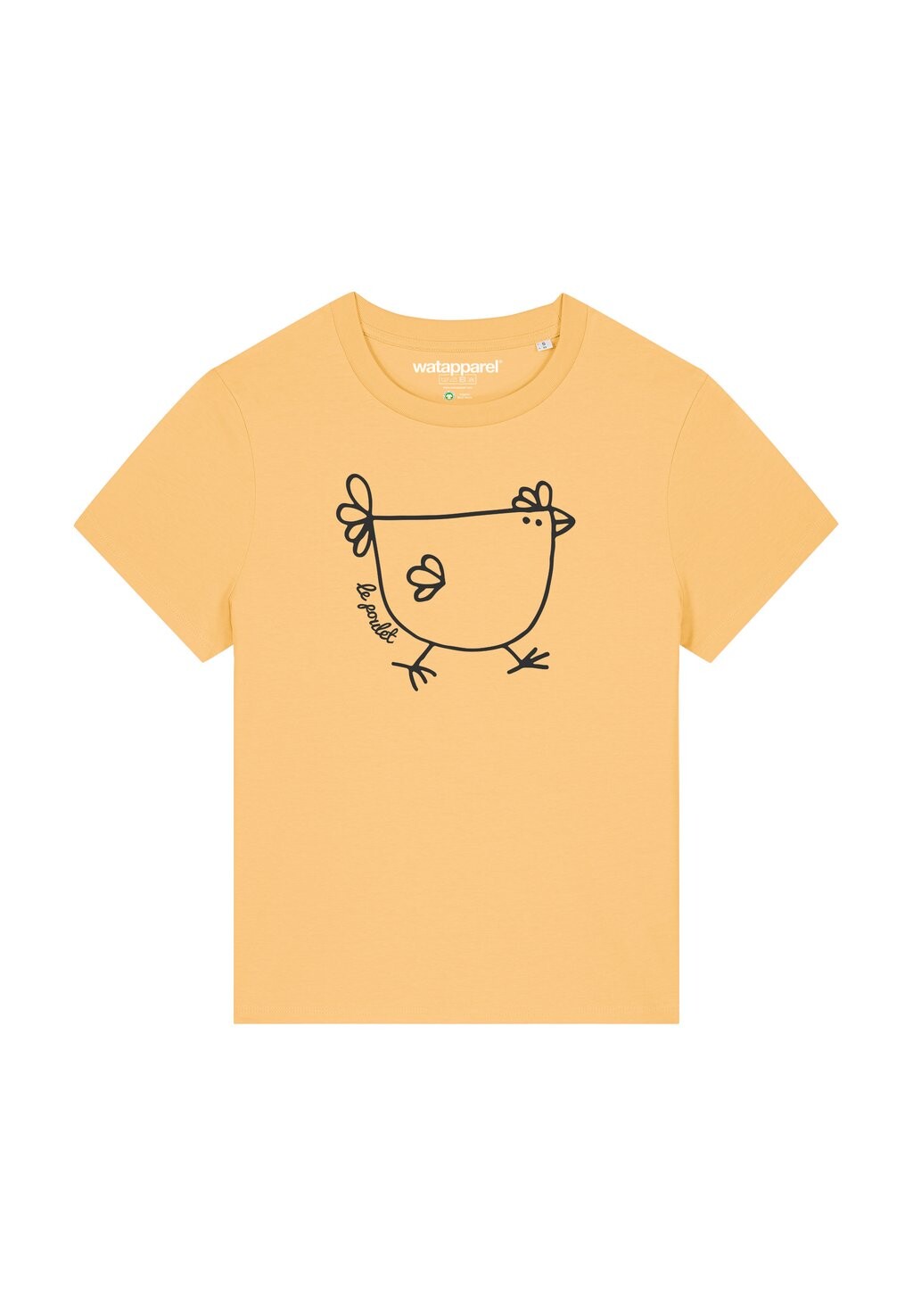 

Принт на футболке Le Poulet-Das Huhn watapparel, желтый