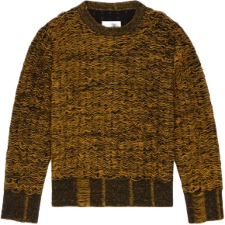 

Вязаный джемпер MM6 Maison Margiela, черный/желтый