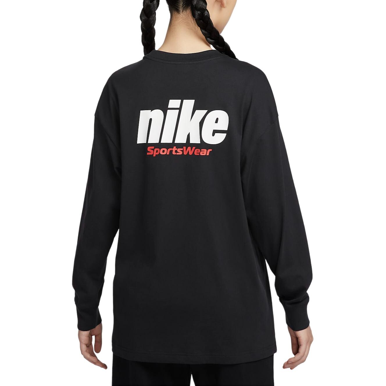 Женская толстовка серии Sportswear Essentials, цвет серый/черный Nike — фото 2