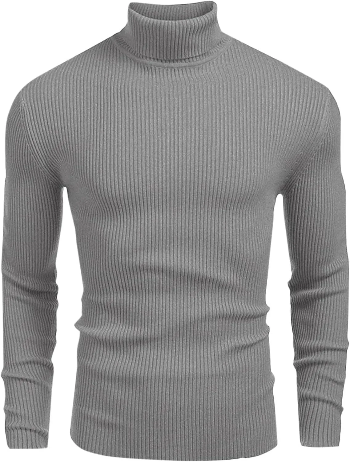 

Мужской ребристый водолазка зимний свитер с длинным рукавом