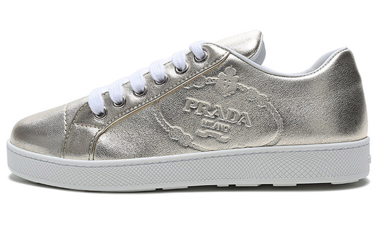

Кроссовки женские Prada Low-Top, золотой, Желтый, Кроссовки женские Prada Low-Top, золотой
