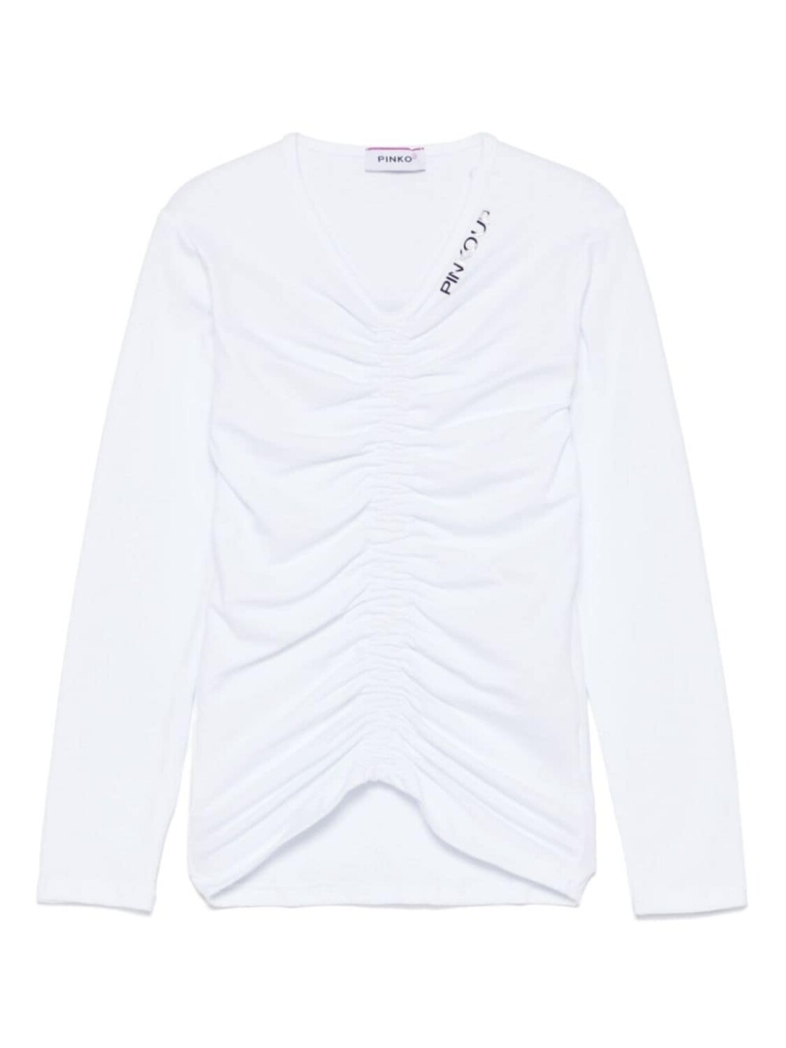 

Pinko Kids футболка с рюшами, белый