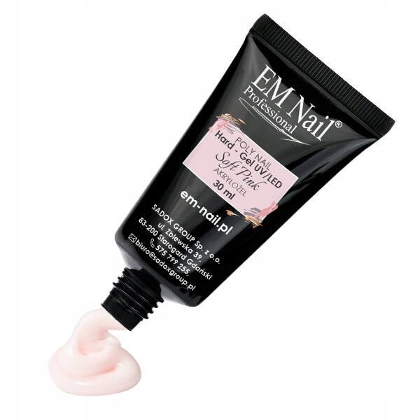 

Акриловый гель EM Nail Poly Nail Hard Gel Soft Pink 30 мл SADOX