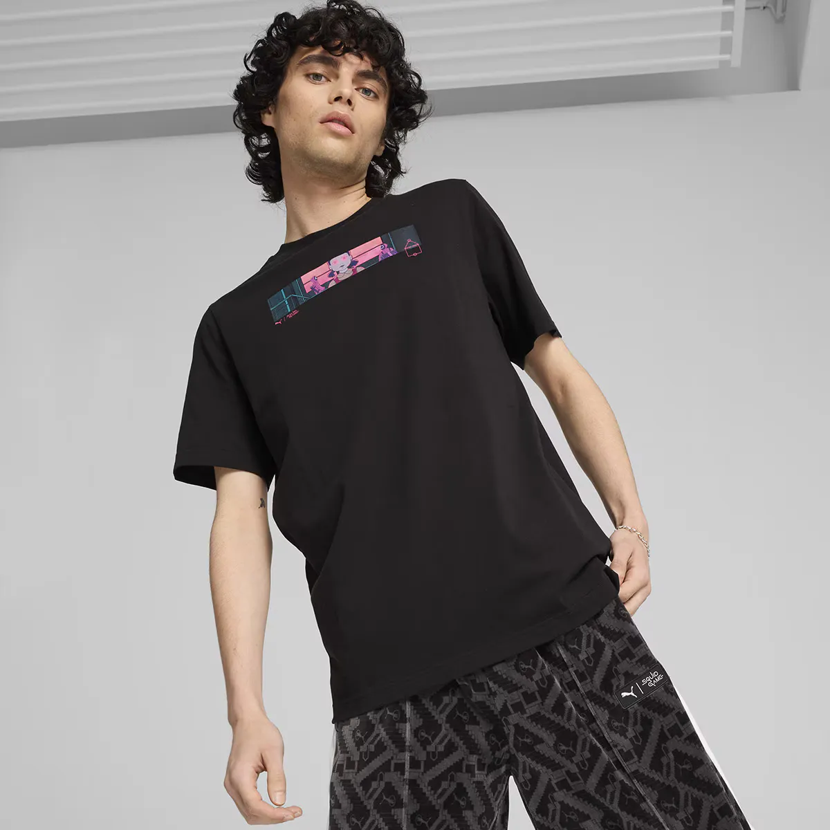 

Футболка Unisex PUMA X SQUID GAME с рисунком Puma, чёрный