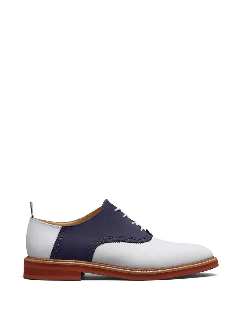 Оксфордские туфли с цветовыми блоками Thom Browne, белый