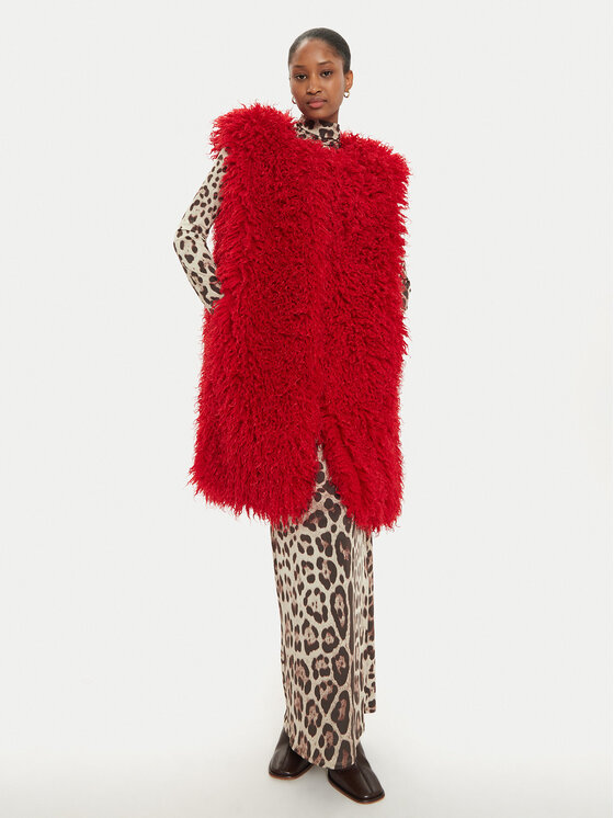 

Утепленный жилет loose fit 77PAS428 Just Cavalli, красный