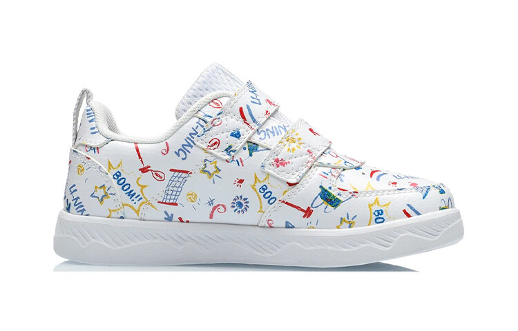 Детские кроссовки для скейтбординга PS Low-top White Lining Young — фото 2