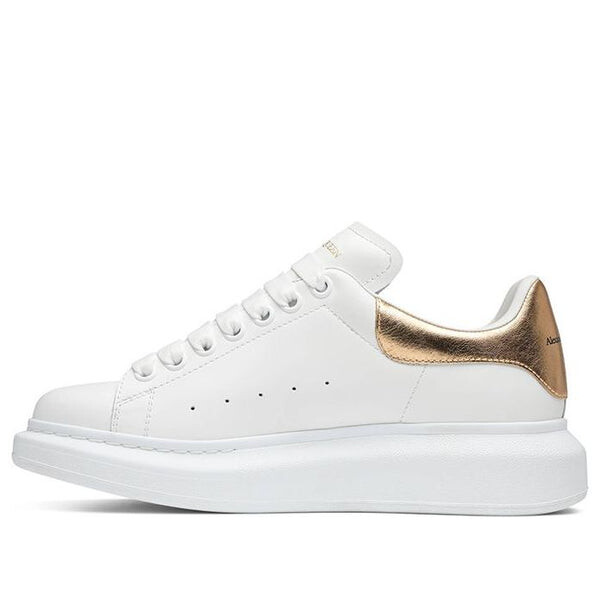Кроссовки oversized sneaker 'white light gold' Alexander Mcqueen, белый