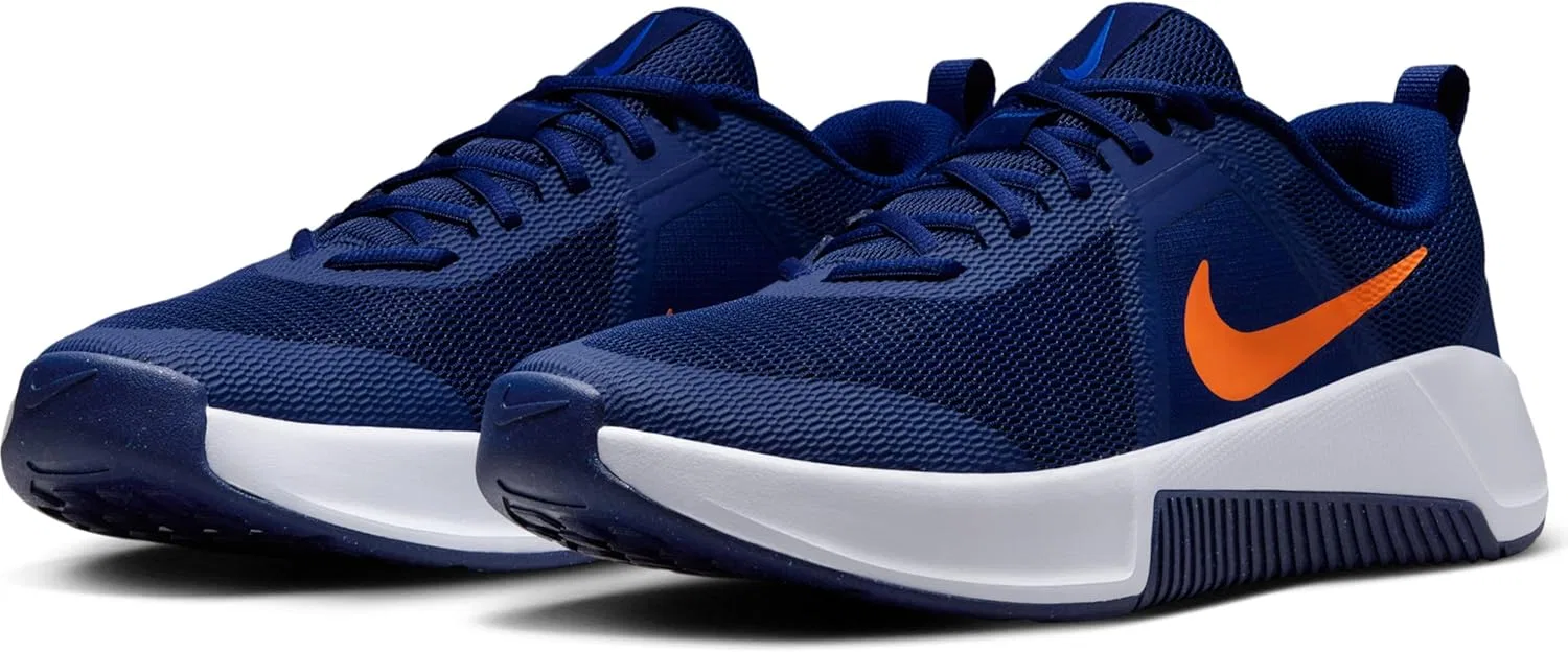 Кроссовки Nike MC Trainer 3 для тренировок, мужские, модель FQ1831, Blue Void Safety Orange White — фото 2