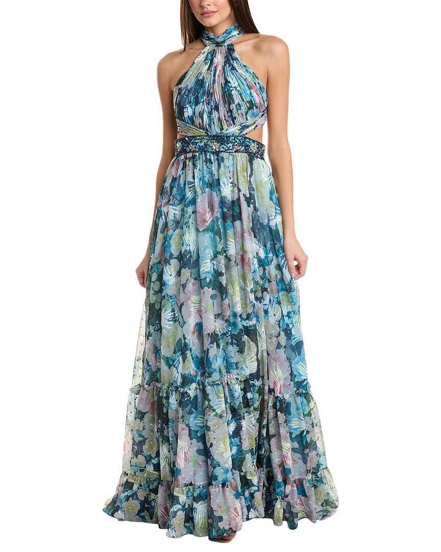 

Платье Mac Duggal с открытой спиной, синий