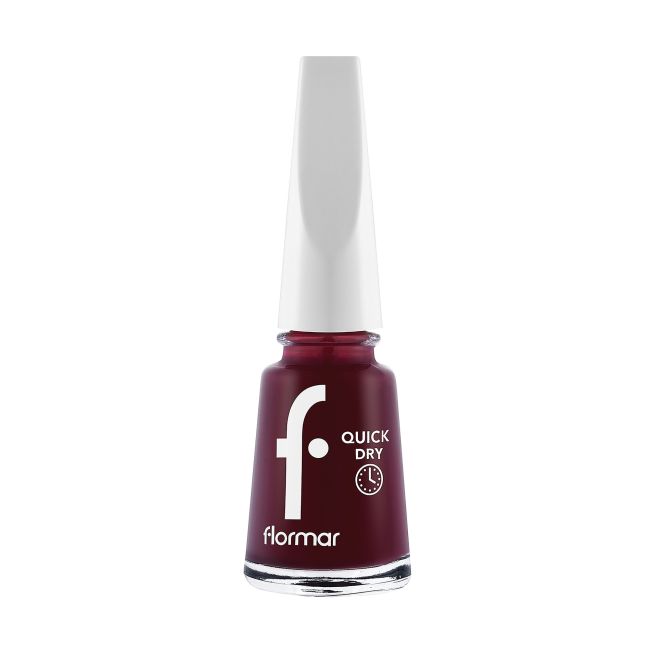 

Быстросохнущий лак для ногтей Flormar, цвет 22 red velvet, 11 мл
