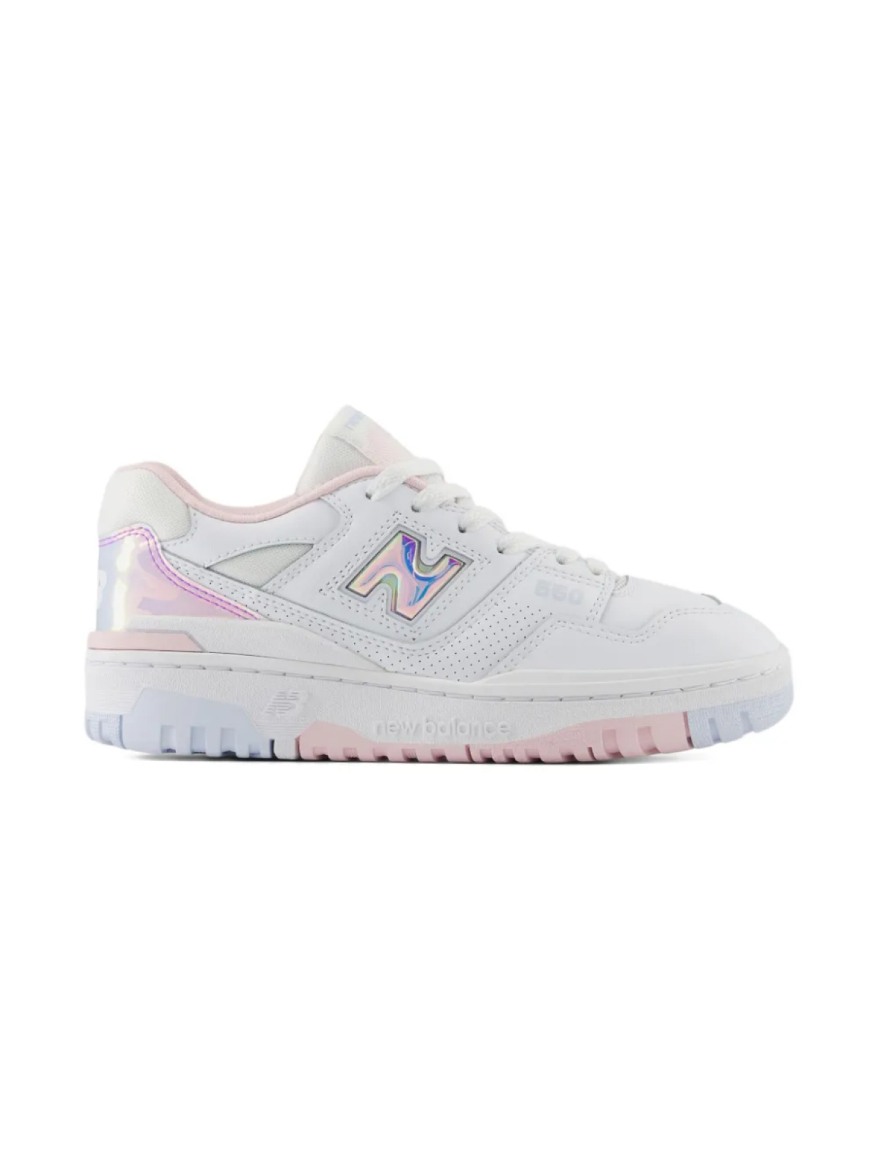 

Кроссовки с кожаными вставками New Balance Kids, белый